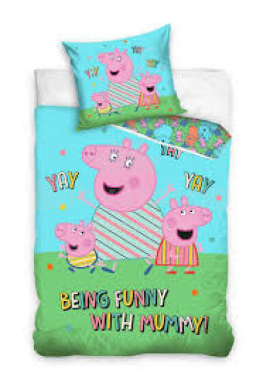 Carbotex Bedding Peppa Pig Art.PP211044-13 Cotton bed linen 140x200/60x70cm