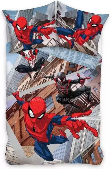Carbotex Bedding Spiderman Art.SM243214-13 Cotton bed linen 140x200/60x70cm