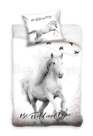 Carbotex Bedding Horse Art.NL224028-13 Cotton bed linen 140x200/60x70cm