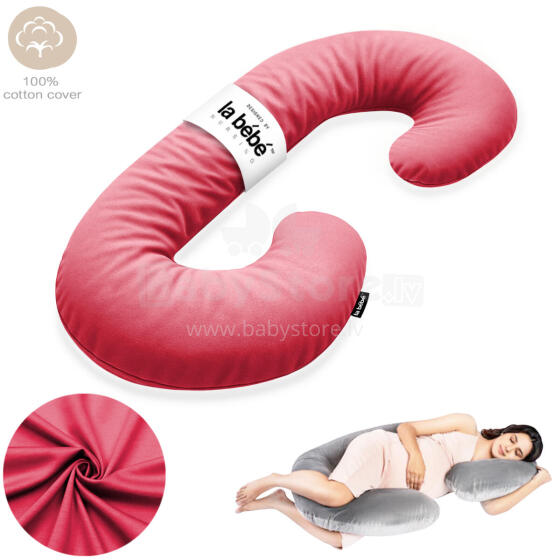 La Bebe™ Maternity Pillow Sì - Duo Art.227035 100% cotton. Multifunctional maternity pillow with memory foam filling