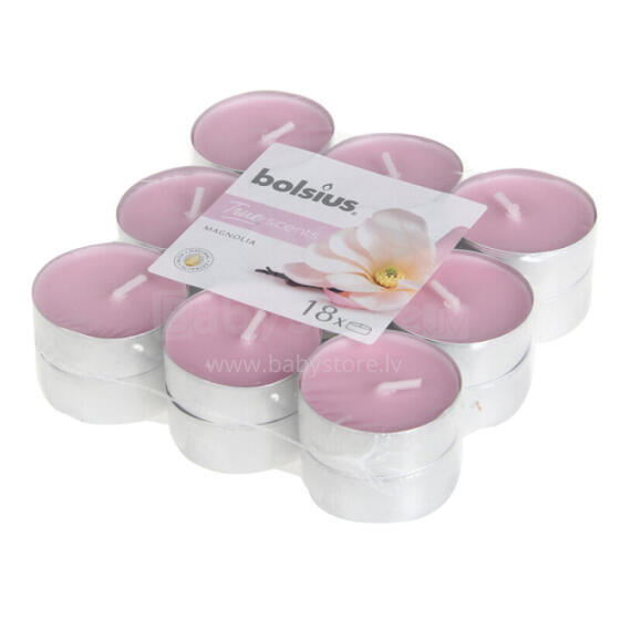 Tējas sveces arom.Bolsius magnolija 18gab. 1143404