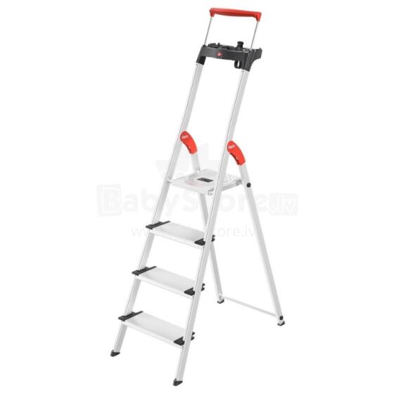 Household ladder L85 ComfortLine / aluminum / 4 steps