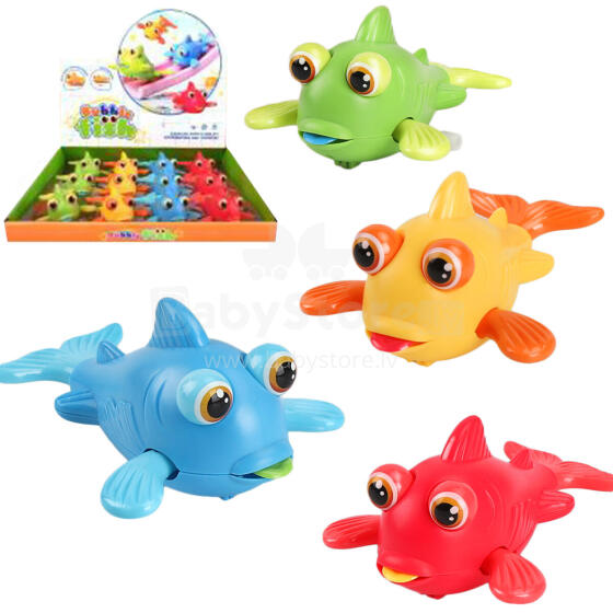 Toi Toys Fish Art.A-1407 Uzvelkamā mehāniskā rotaļlieta,1 gab