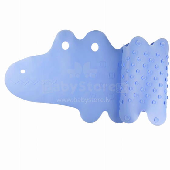 Bam Bam Bath Mat Crocodile Art.BL148 Blue Paklājs vannas istabai neslīdošs