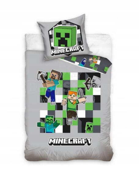 Carbotex Bedding Minecraft 135x200/80x80cm Art.MC2454196-13  Хлопковое постельное белье