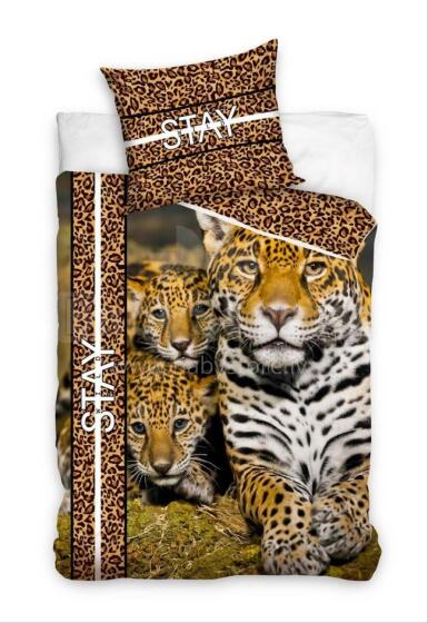 Carbotex Bedding Tiger 135x200/80x80cm Art.NL201091-4  Хлопковое постельное белье