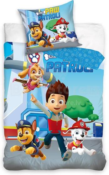 Carbotex Bedding Paw Patrol 135x200/80x80cm Art.PAW204027-4  Хлопковое постельное белье