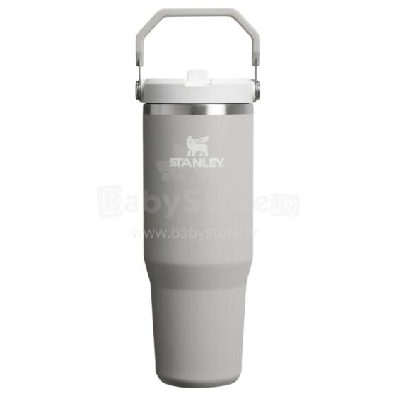 Termokrūze ar salmiņu The IceFlow Flip Straw 2.0 Tumbler 0,89L gaiši pelēka