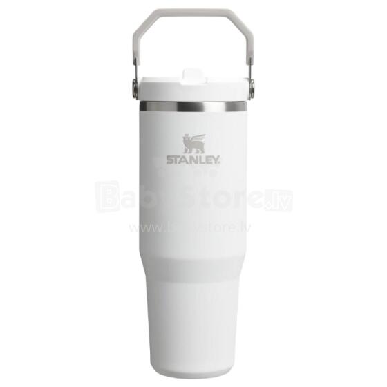 Termokrūze ar salmiņu The IceFlow Flip Straw 2.0 Tumbler 0,89L balta