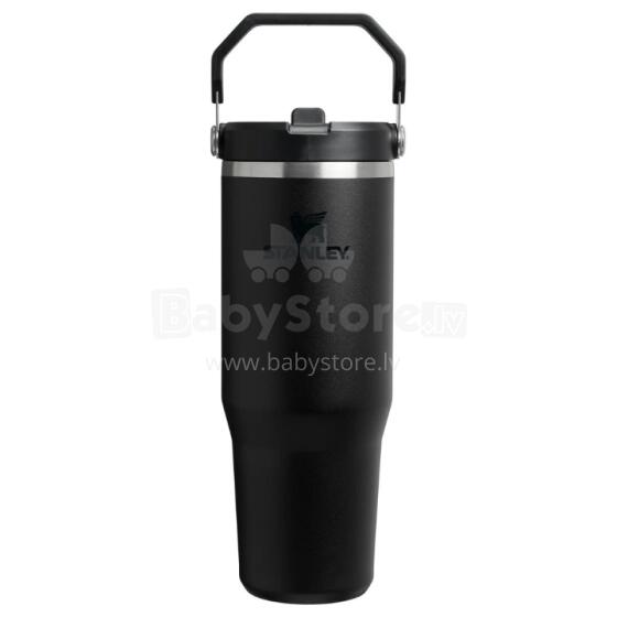 Termokrūze ar salmiņu The IceFlow Flip Straw 2.0 Tumbler 0,89L melna 2.0