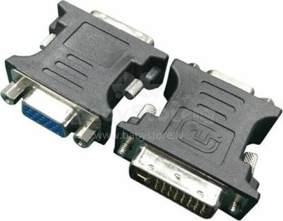 Адаптер AV Gembird DVI - VGA Czarny (A-DVI-VGA-BK)