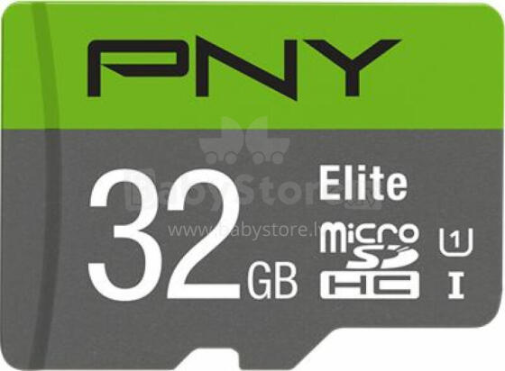 PNY Elite microSDHC 32 ГБ + адаптер SD