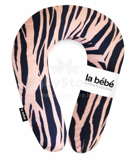 La Bebe™ Snug Cotton Nursing Maternity Pillow Art.25240 Zebra Brown Pakaviņš (pakavs) mazuļa barošana, gulēšanai, pakaviņš grūtniecēm 20*70cm