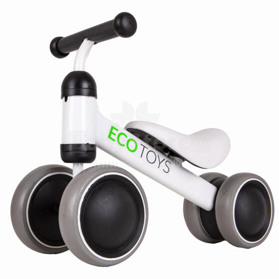 Balansa treniņu velosipēds Mini velosipēds bērniem balts ECOTOYS