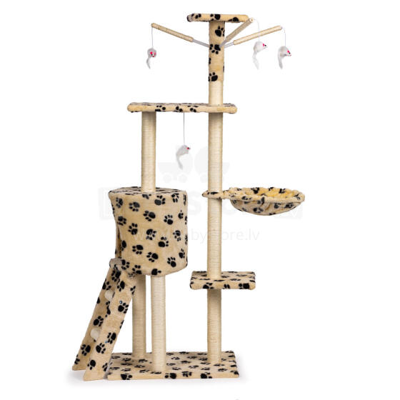 Cat Scratching Post Tree with House and Bed 138 cm XL Petsi