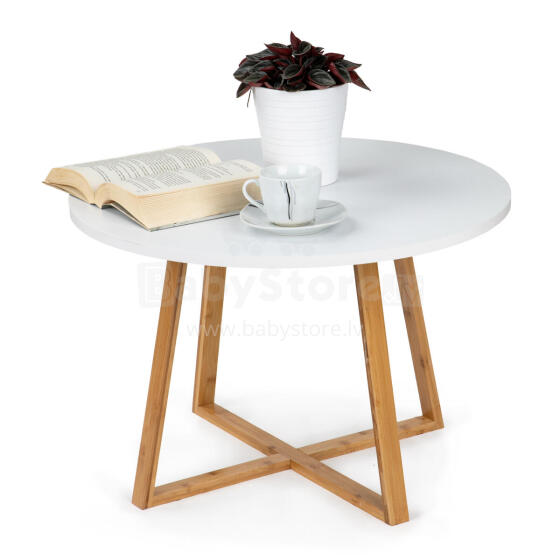 Mūsdienīgs Skandināvu kafijas galdiņš 60 cm no bambusa