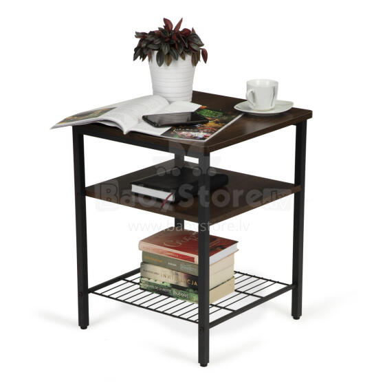 Modern coffee table with 2 shelves for the loft living room
