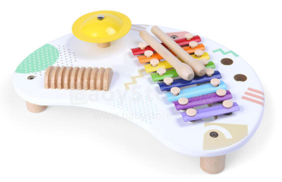Стол с музыкальными инструментами стол с тарелками +18м ECOTOYS