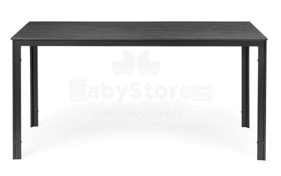 6-местный садовый стол 156x78 см из поли-дерева серой расцветки