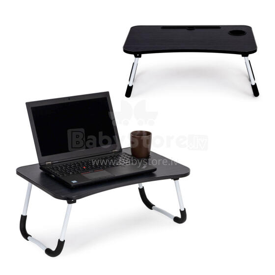 Laptop stand for bed table 60x40cm - Black