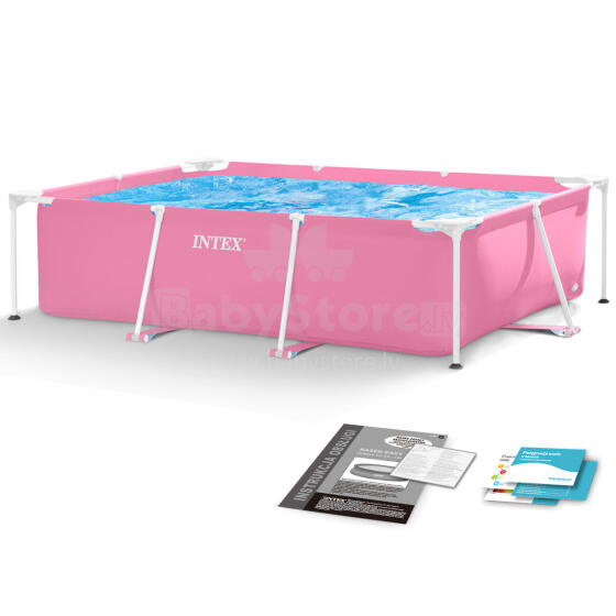 Large rectangular frame garden pool 220 x 150 cm INTEX 28266
