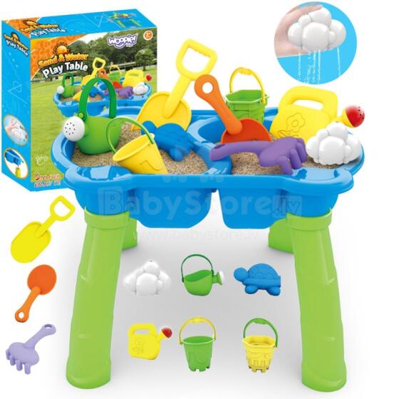 WOOPIE Water Table 2in1 Sandbox 9 pcs