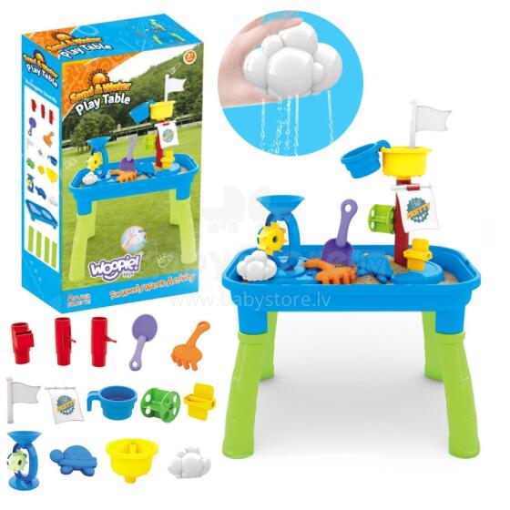 WOOPIE Water Table 2in1 Sandbox Pirate Ship 6 pcs.