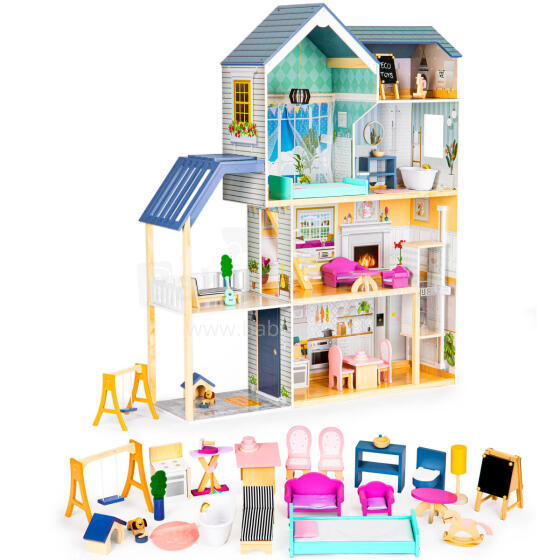 XXL leļļu māja Maya Residence 28 gabali ECOTOYS
