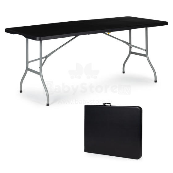 Folding Catering Banquet Garden Table 153 cm Black MultiGarden
