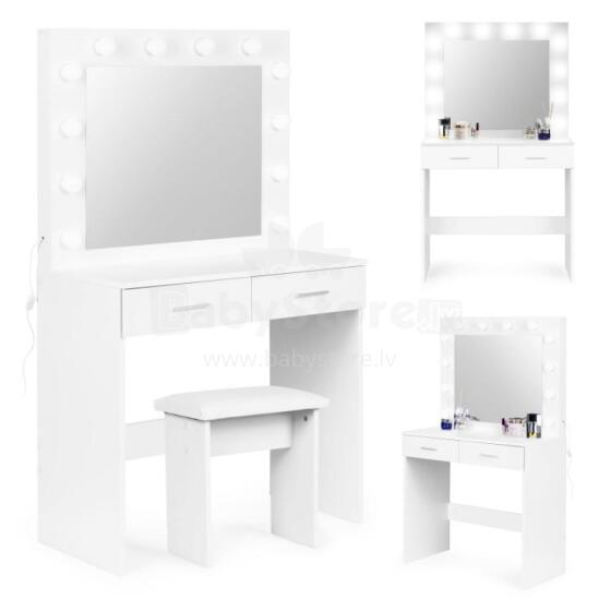 Modern Home Toilet Table Art.CHDT03 Liels mūsdienīgs kosmētikas tērpu galds ar spoguli un atvilktnēm
