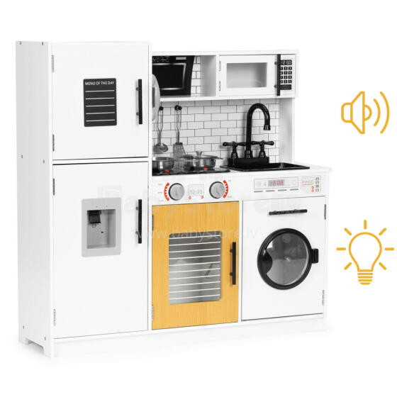Large wooden kitchen for children + sounds of lights ECOTOYS