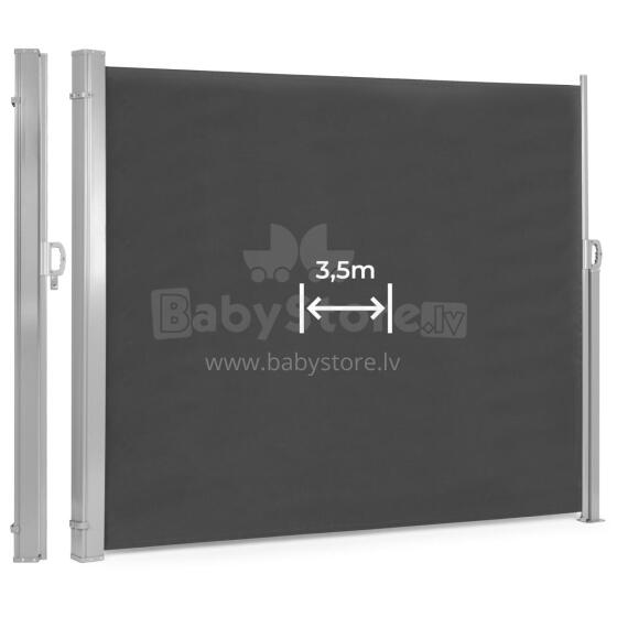 Salokāms sānu nojume 350x180 cm privātuma ekrāns dārzam vai terasei antracīts MultiGarden