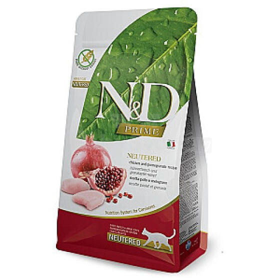 FARMINA N&amp;D PRIME CAT sterilizēta vista ar granātābolu pieaugušajiem 5 kg