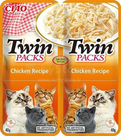 INABA Twin Packs Куриное лакомство для кошек - 2 x 40 г