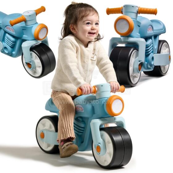 FALK Ride-On Toy Quiet Wheels Motor Prem1er Retro Blue 1+