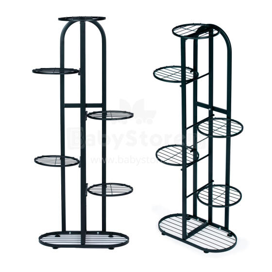Modern metal flower stand 6 levels black