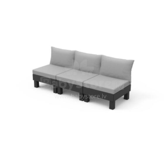 Garden sofa three-seater Elements 3 Seater grey/light grey