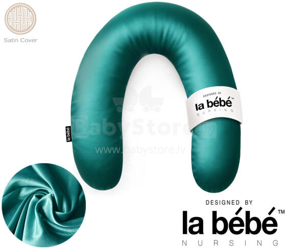 La Bebe™ Rich Satin Nursing Maternity Pillow Art.15680 Подкова для сна, кормления малыша 30x104 cm