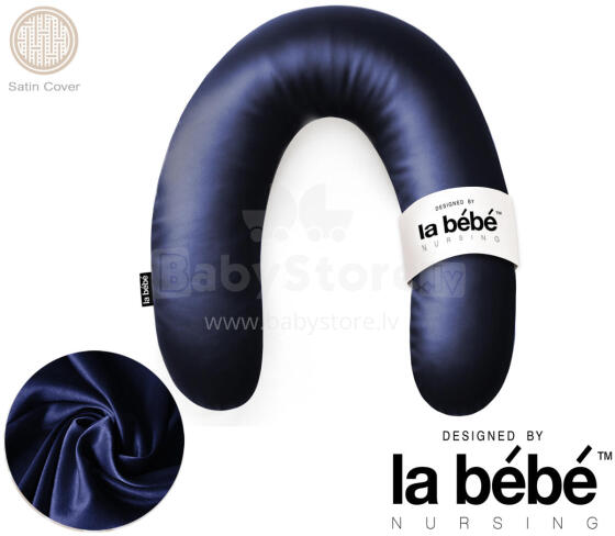 La Bebe™ Rich Satin Nursing Maternity Pillow Art.15688  30x104 cm