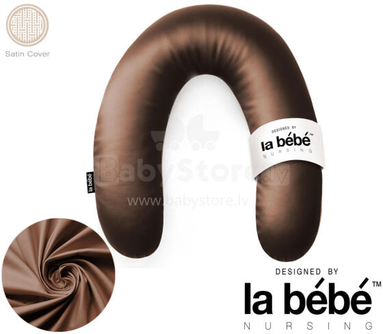 La Bebe™ Rich Satin Nursing Maternity Pillow Art.15683 Подкова для сна, кормления малыша 30x104 cm