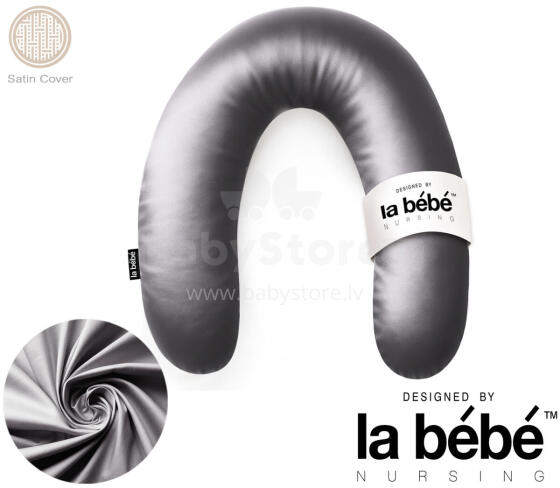 La Bebe™ Rich Satin Nursing Maternity Pillow Art.15685 Подкова для сна, кормления малыша 30x104 cm
