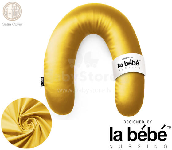 La Bebe™ Rich Satin Nursing Maternity Pillow Art.15687  30x104 cm