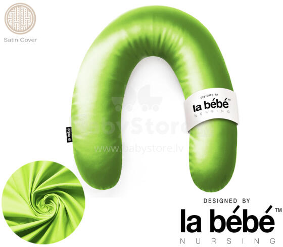 La Bebe™ Rich Satin Nursing Maternity Pillow Art.15688 Подкова для сна, кормления малыша 30x104 cm