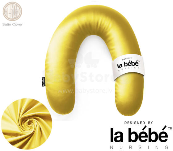La Bebe™ Rich Satin Nursing Maternity Pillow Art.15614 Подкова для сна, кормления малыша 30x104 cm