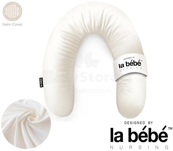 La Bebe™ Rich Satin Nursing Maternity Pillow Art.15623  30x104 cm