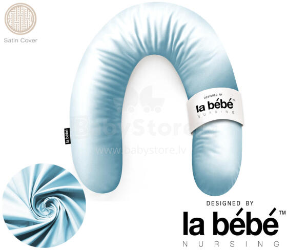 La Bebe™ Rich Satin Nursing Maternity Pillow Art.15626  30x104 cm