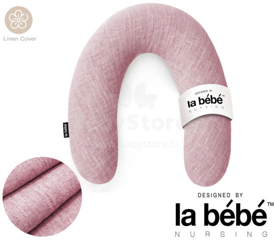 La Bebe™ Rich Linen Nursing Maternity Pillow Art.12627  Pakaviņš (pakavs) mazuļa barošana, gulēšanai, pakaviņš grūtniecēm 30x104cm