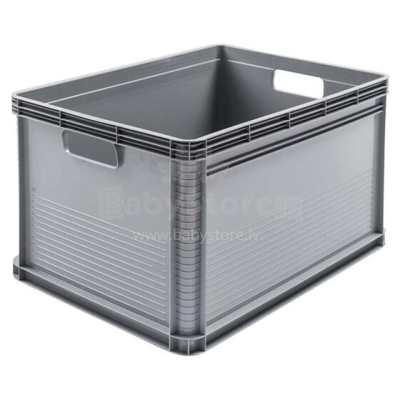 Транспортный ящик грузоподъемностью до 60 кг Robert 60x40x32см 64л серый