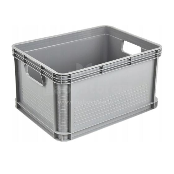Транспортный ящик грузоподъемностью до 30 кг Robert 40x30x22см 20л серый