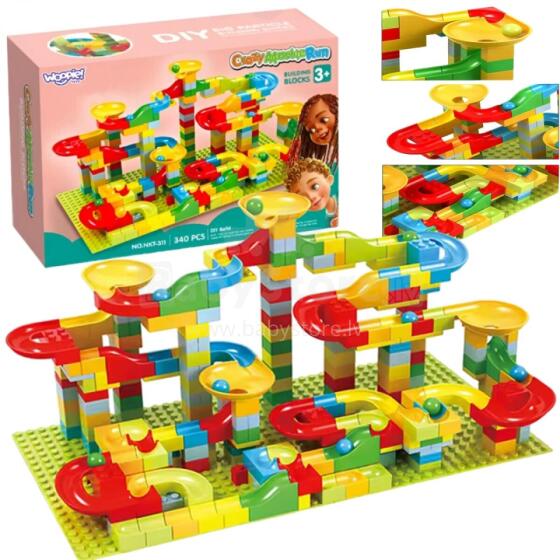 WOOPIE Ball Track Construction Slide for Balls 340 pcs.